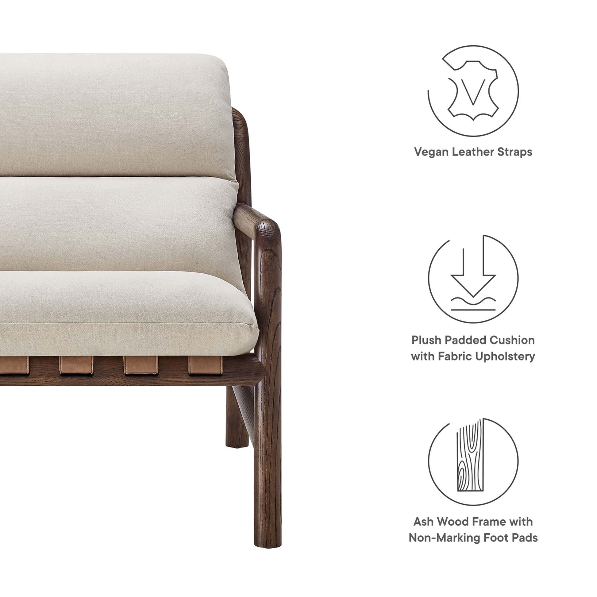 Paxton Wood Sling Accent Chair