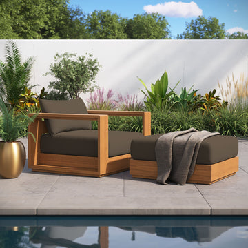 Acacia Wood Patio Armchair