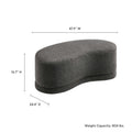 Nimbus 48" Upholstered Ottoman