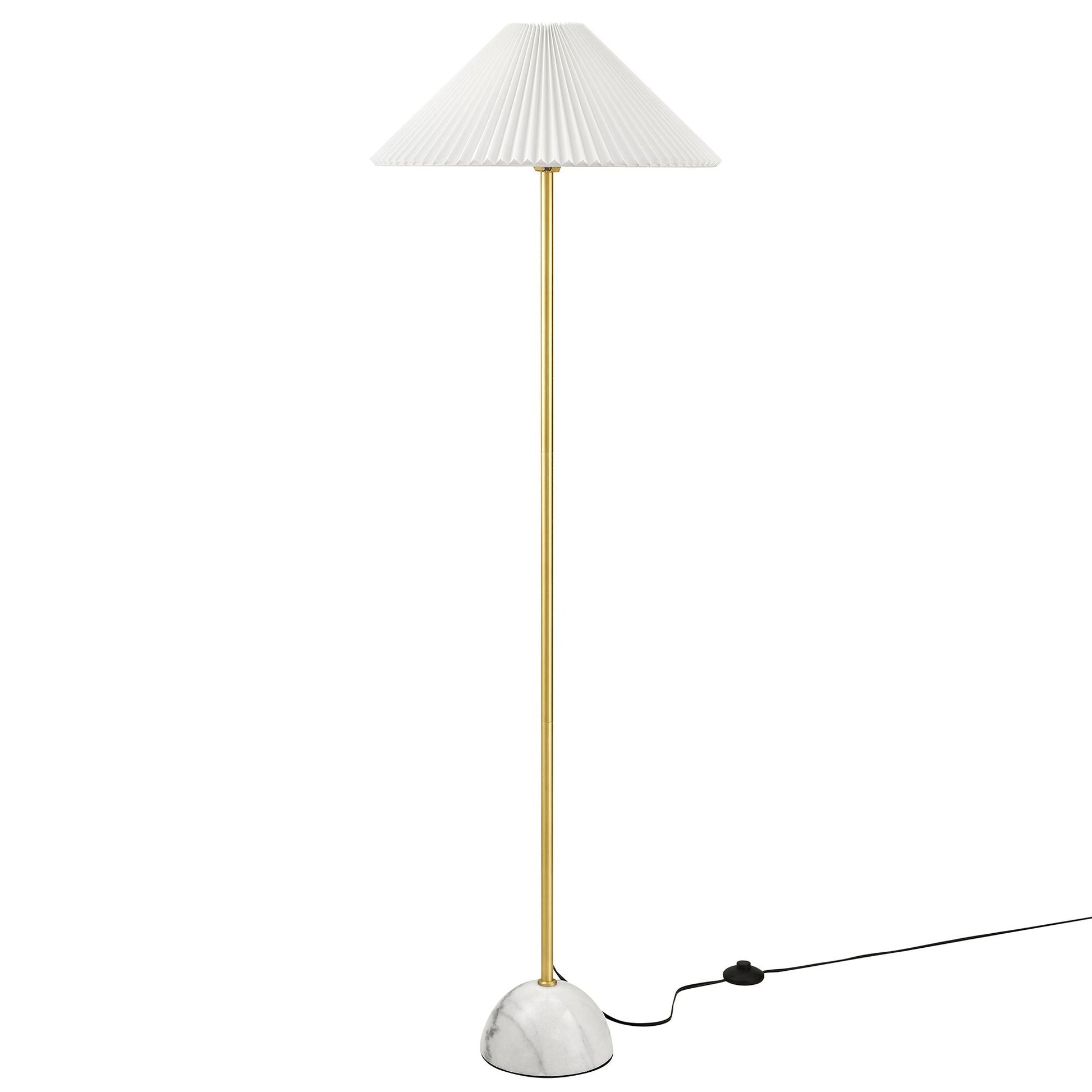 Marble Dome Floor Lamp Black