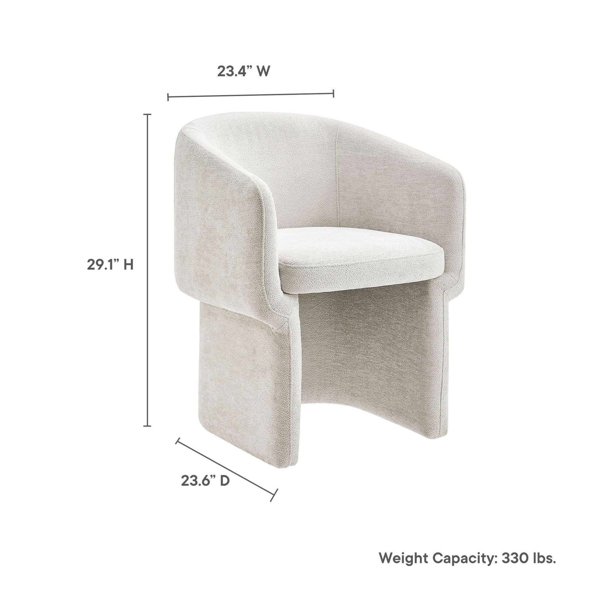 Verity Chenille Dining Armchair