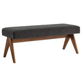 Lyra Boucle Upholstered Bench