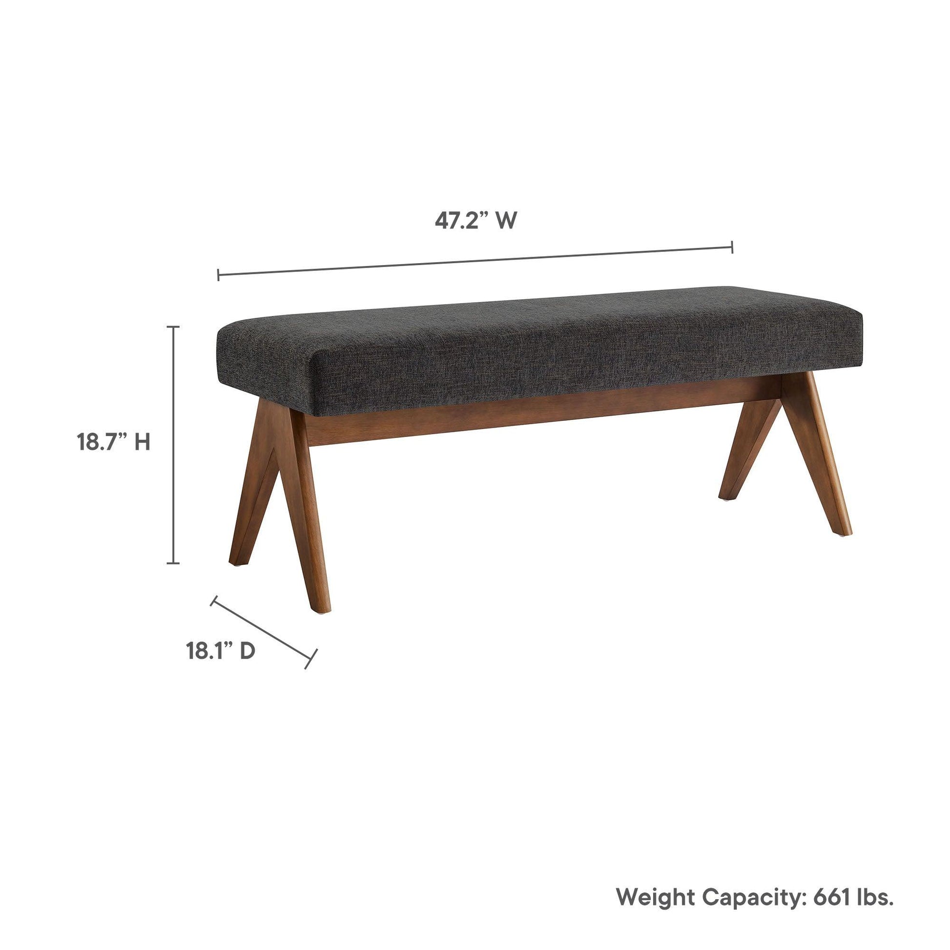 Lyra Boucle Upholstered Bench