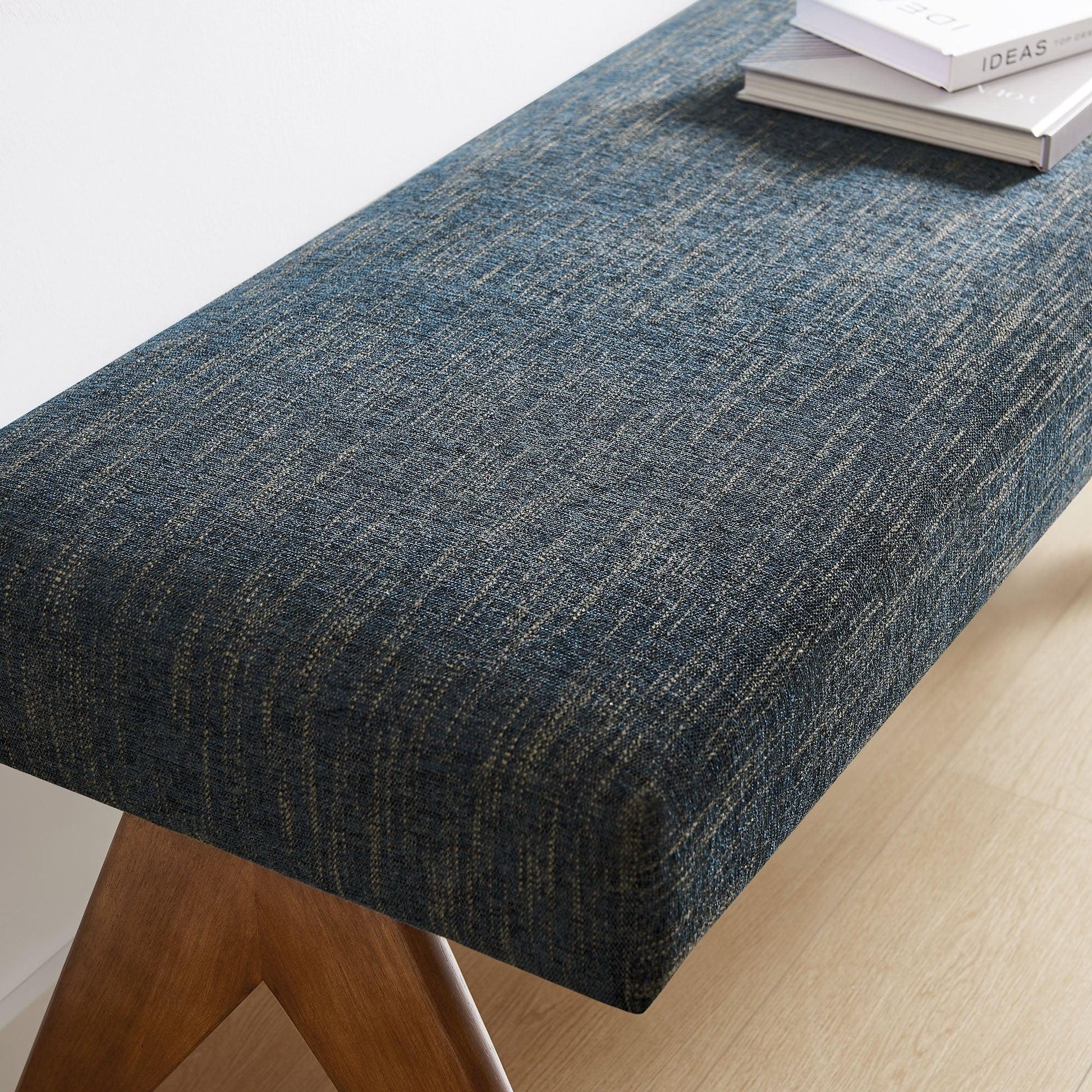 Lyra Boucle Upholstered Bench