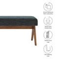 Lyra Boucle Upholstered Bench