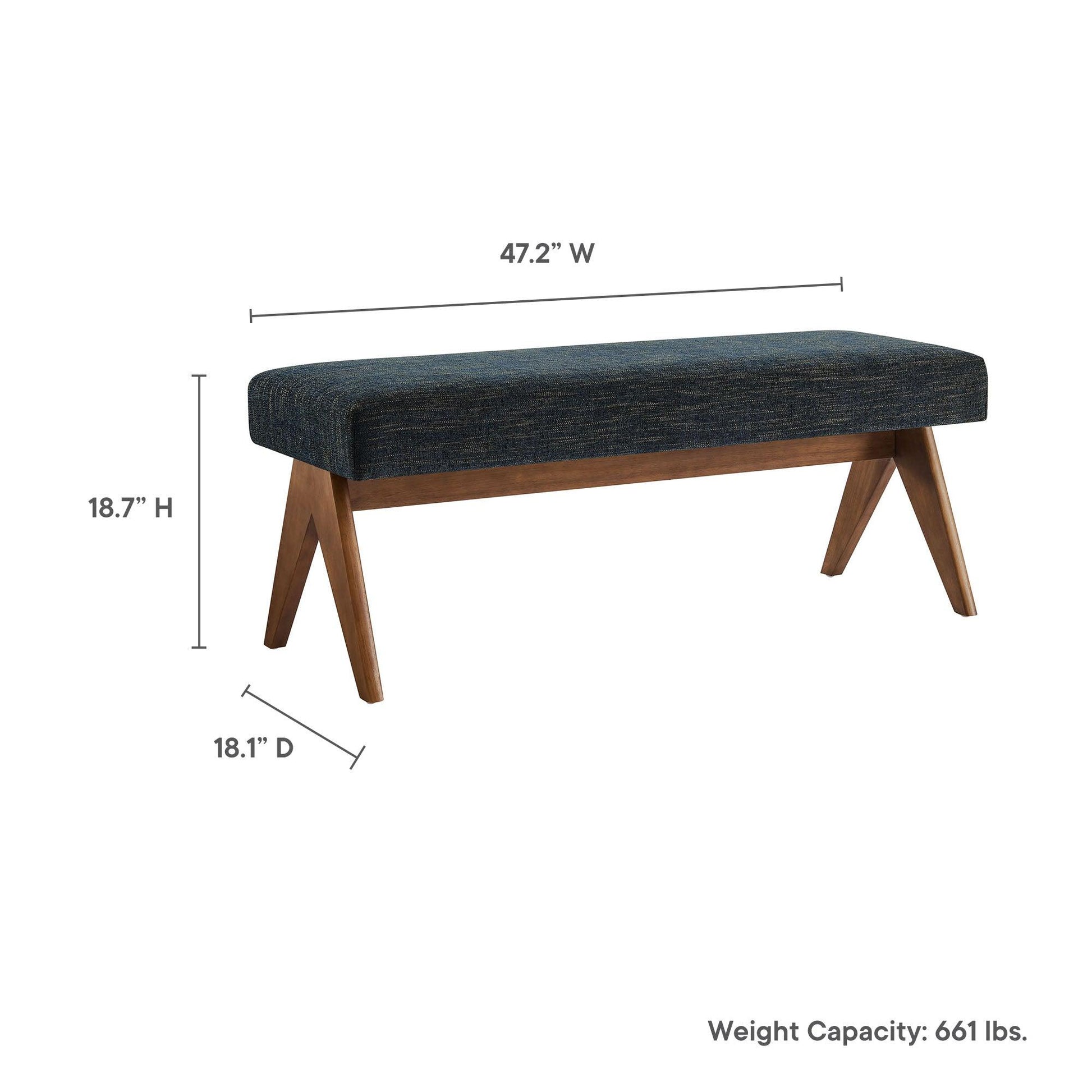Lyra Boucle Upholstered Bench