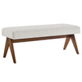 Lyra Boucle Upholstered Bench