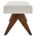 Lyra Boucle Upholstered Bench