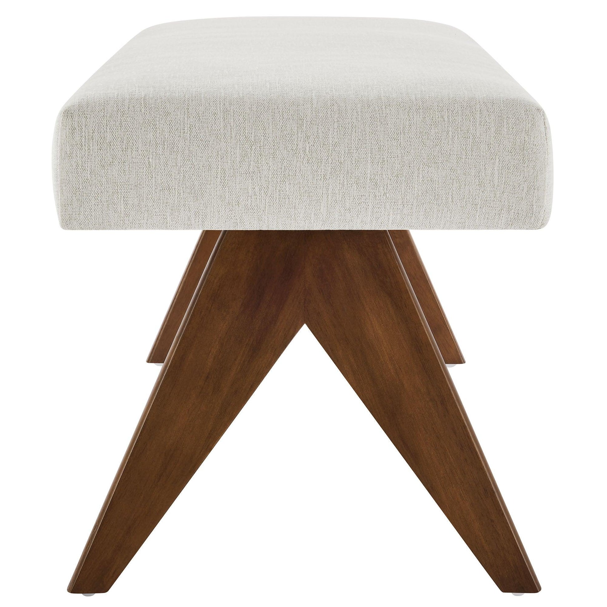 Lyra Boucle Upholstered Bench