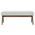 Lyra Boucle Upholstered Bench