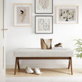Lyra Boucle Upholstered Bench