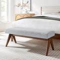 Lyra Boucle Upholstered Bench