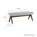 Lyra Boucle Upholstered Bench