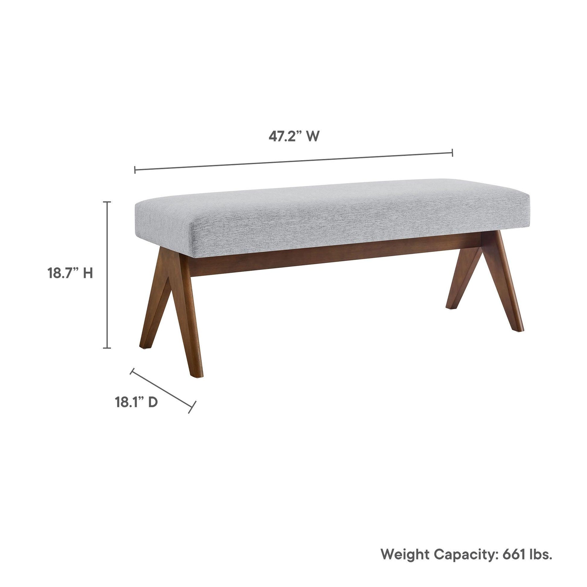 Lyra Boucle Upholstered Bench