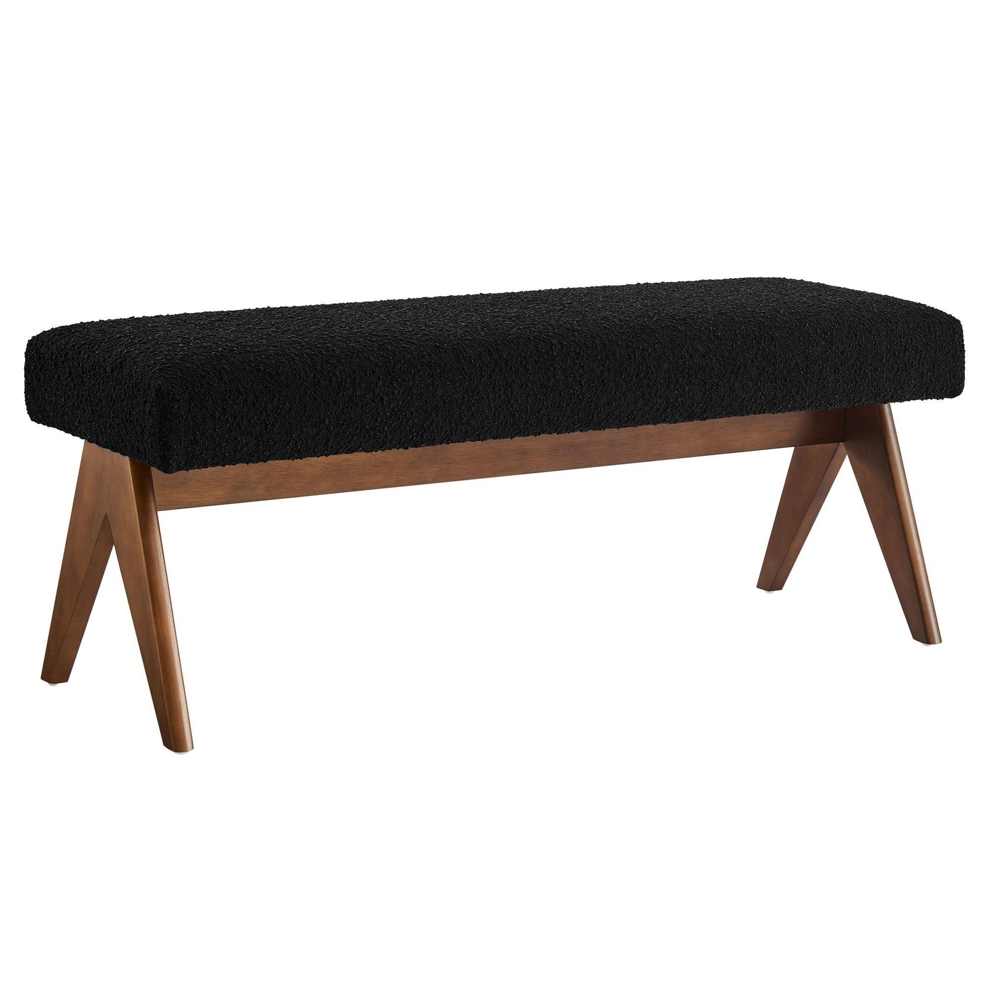 Lyra Boucle Upholstered Bench