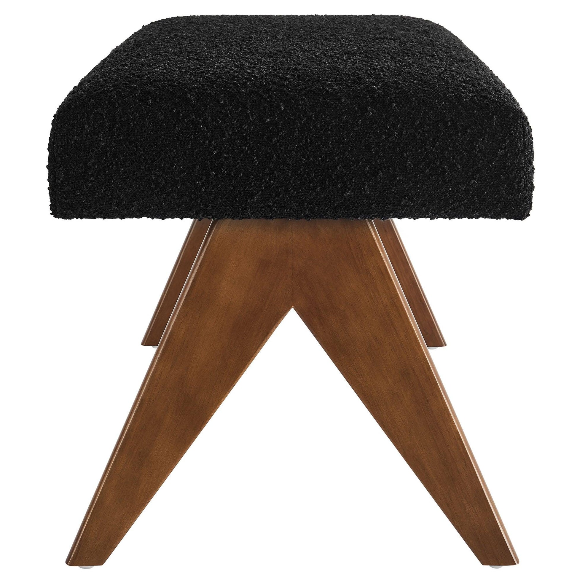 Lyra Boucle Upholstered Bench