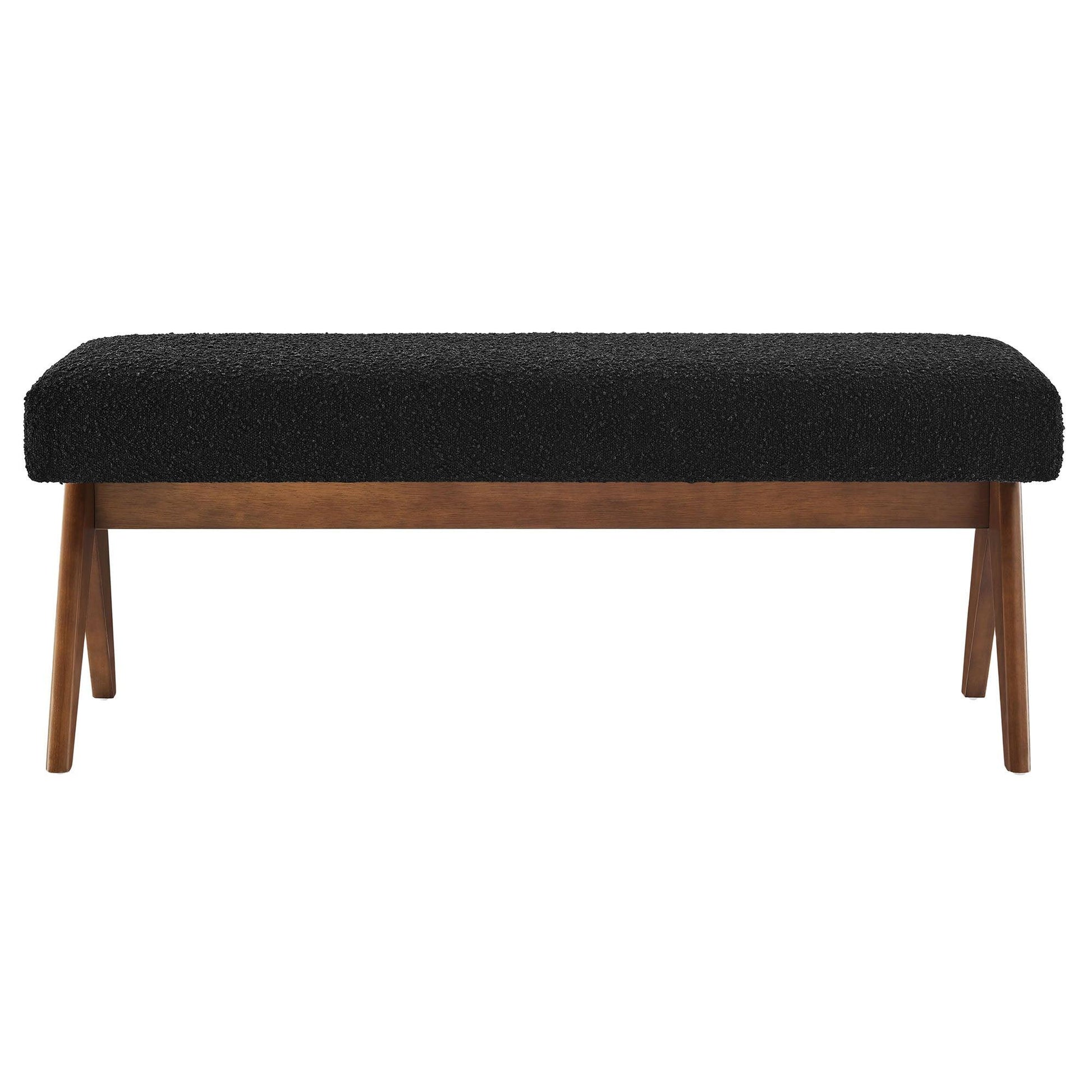 Lyra Boucle Upholstered Bench