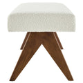 Lyra Boucle Upholstered Bench