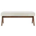 Lyra Boucle Upholstered Bench