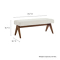 Lyra Boucle Upholstered Bench
