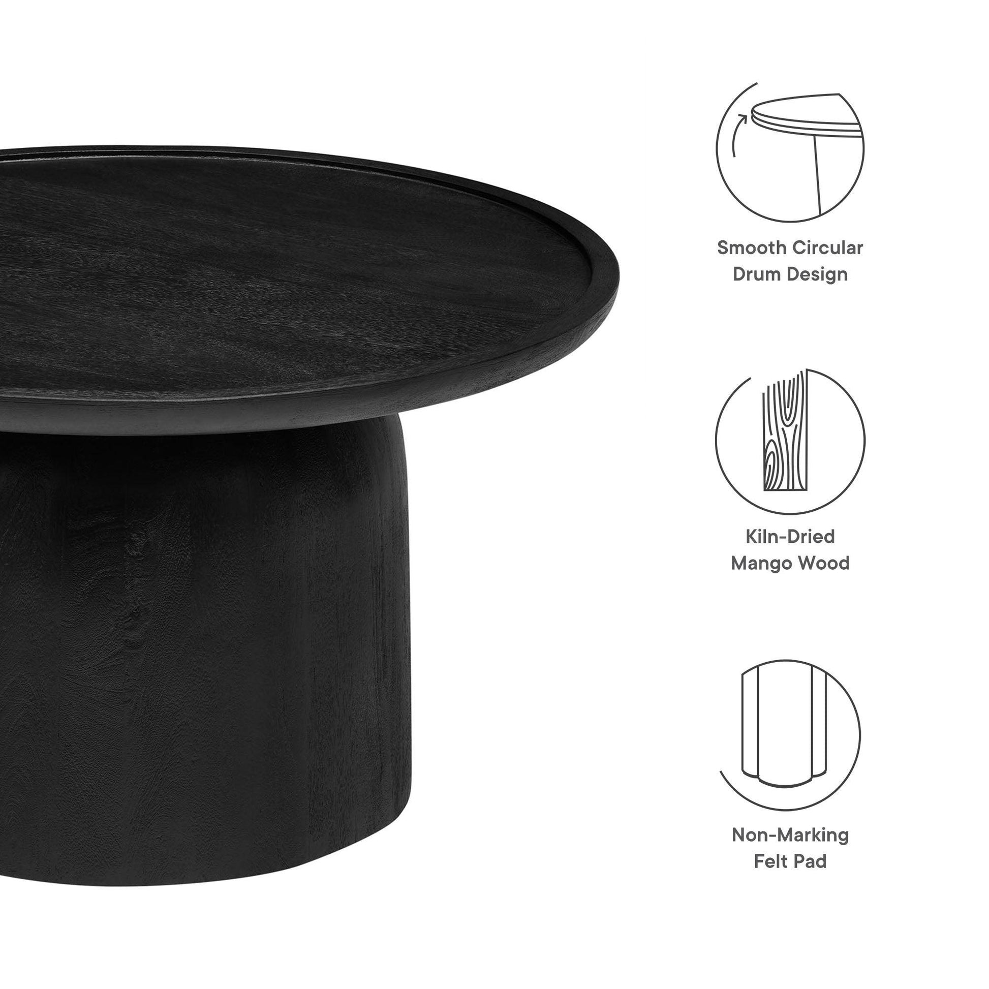 Holloway Round Wood Coffee Table