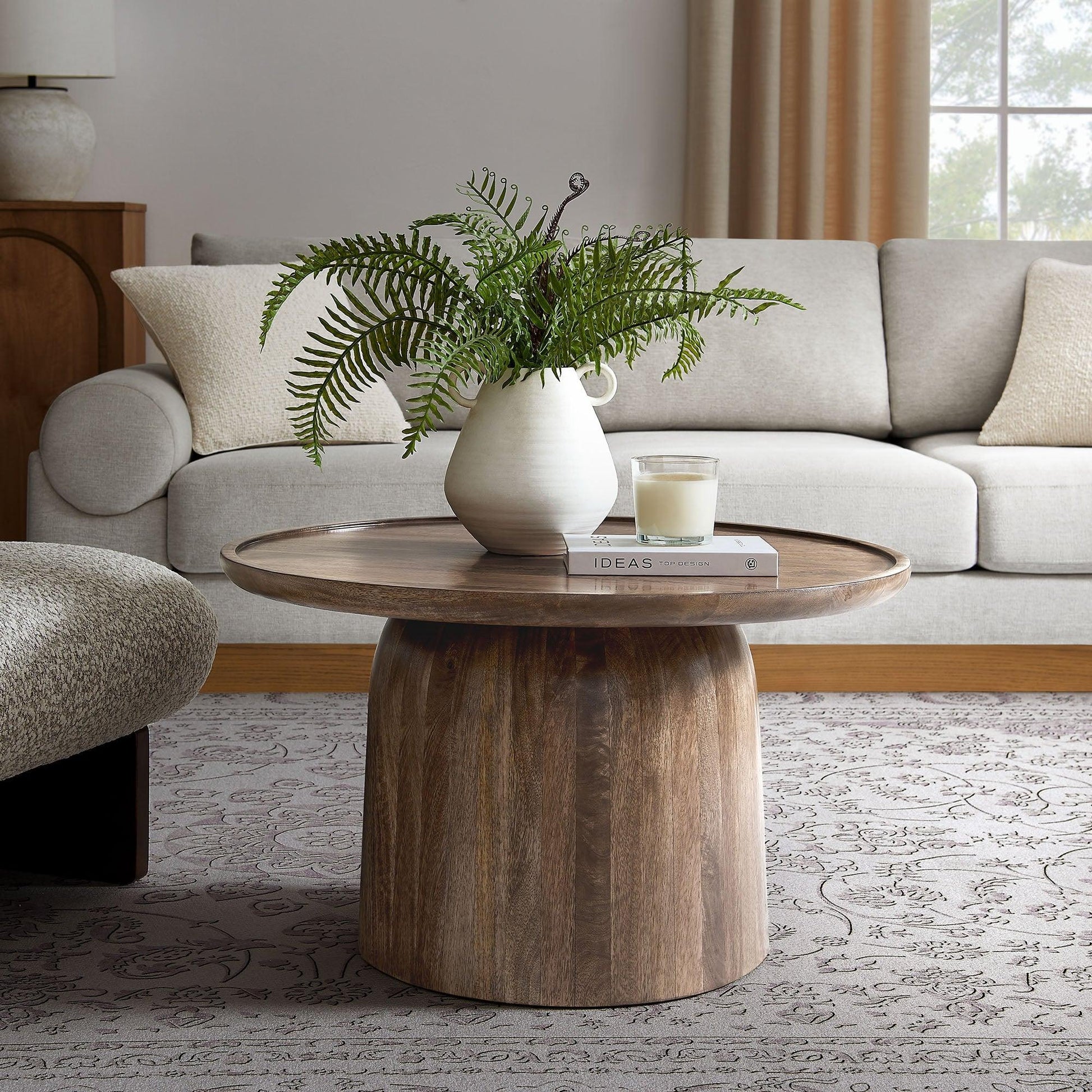 Holloway Round Wood Coffee Table
