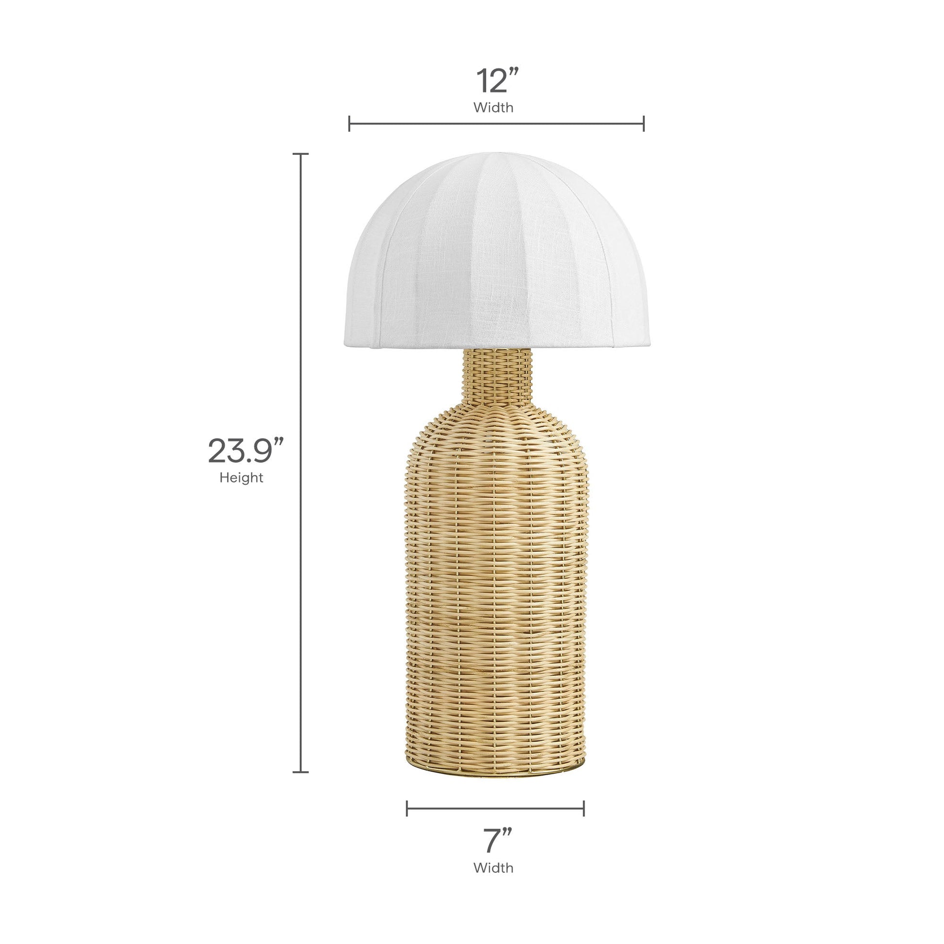Santo Rattan Table Lamp
