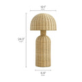 Briar Rattan Table Lamp Natural