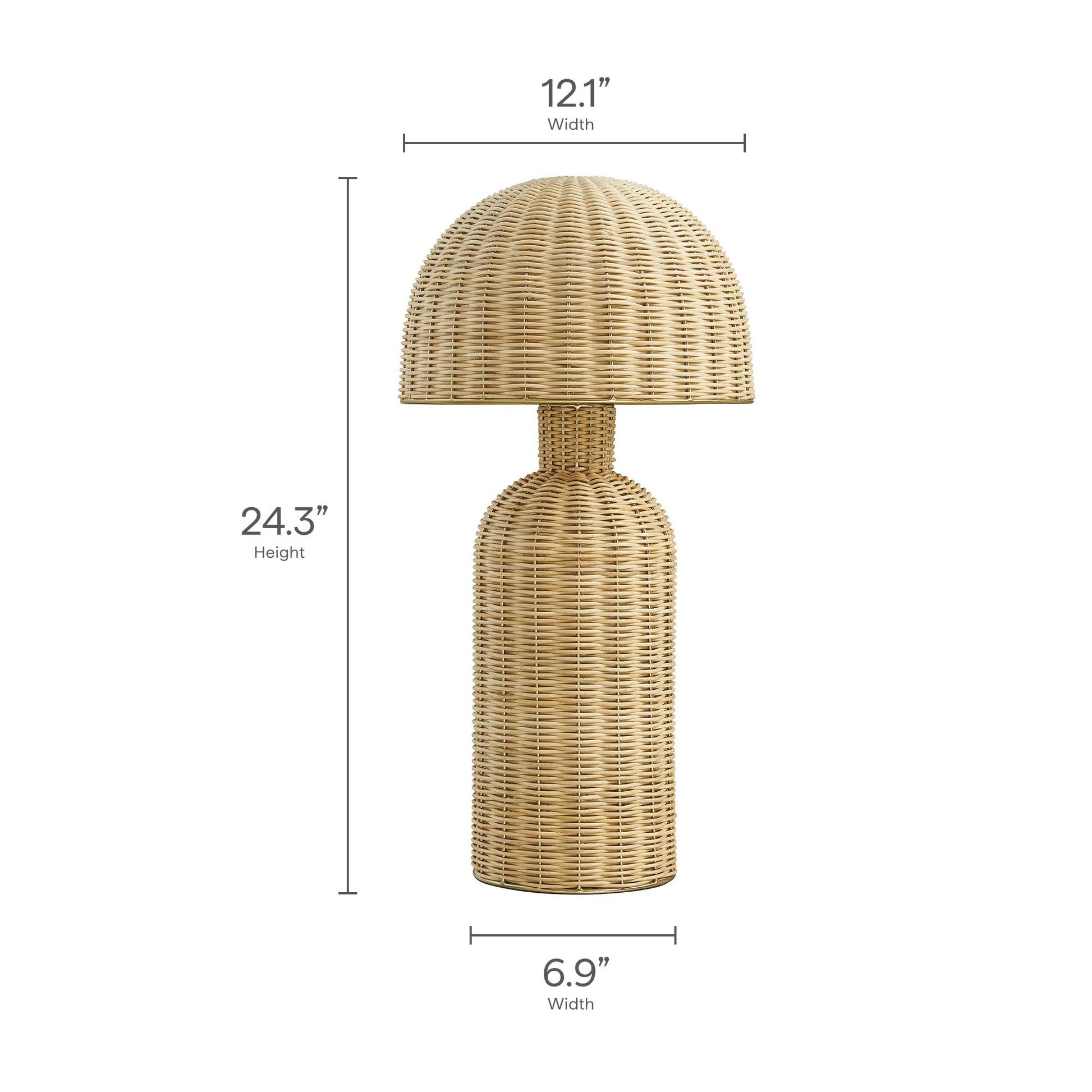 Briar Rattan Table Lamp Natural