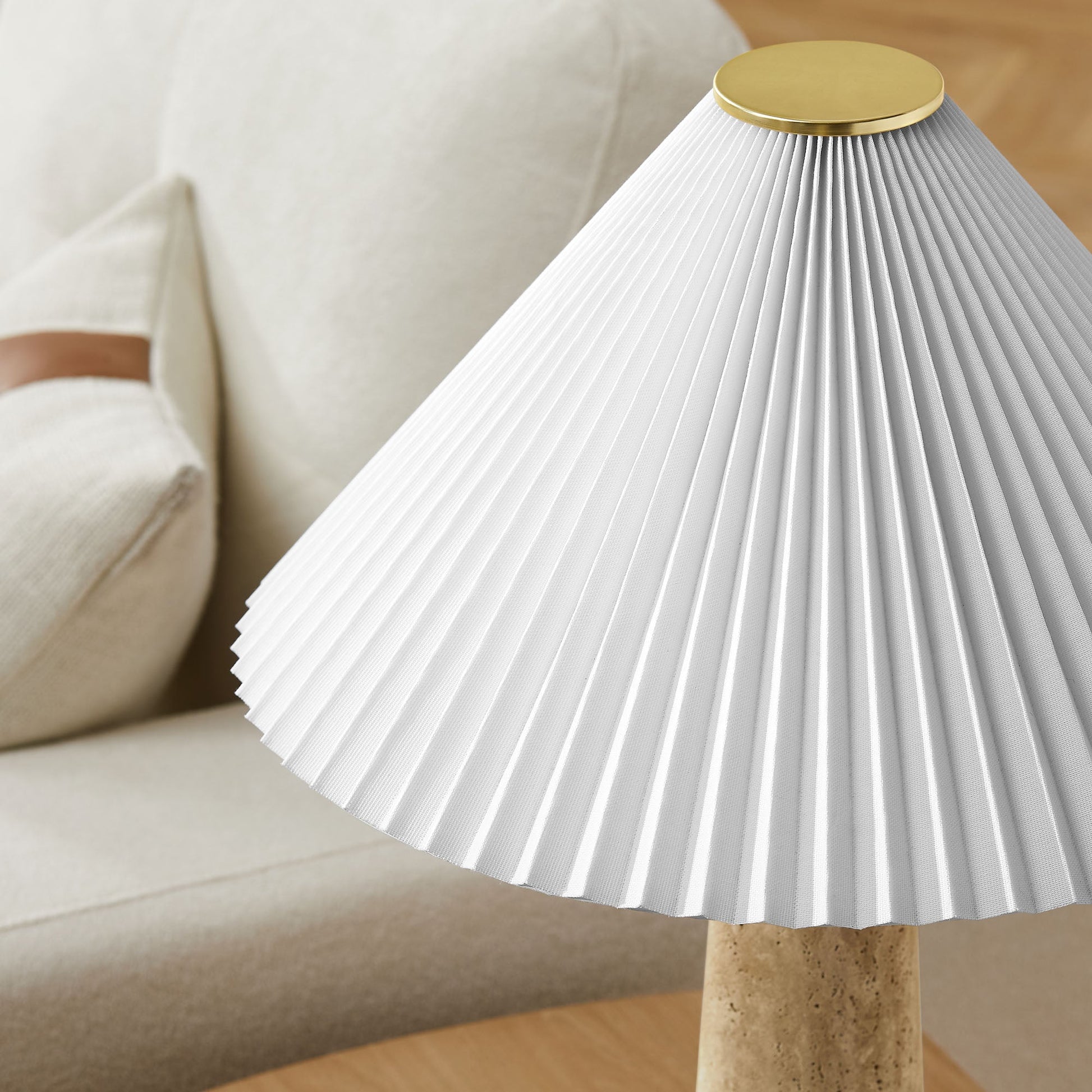 Travertine Table Lamp