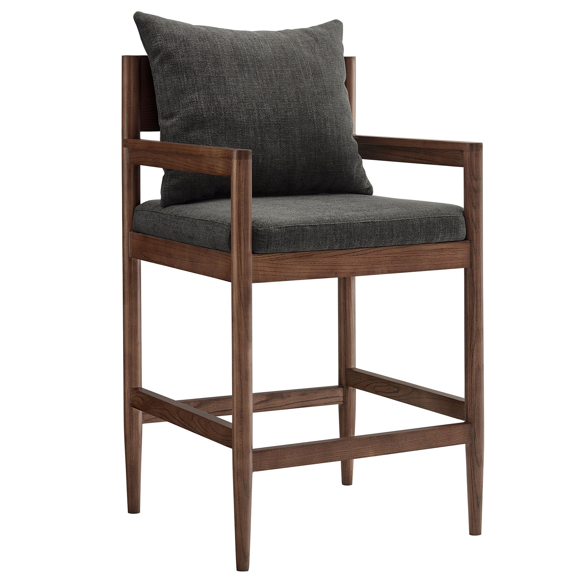 Modern Wood Counter Stool Salt