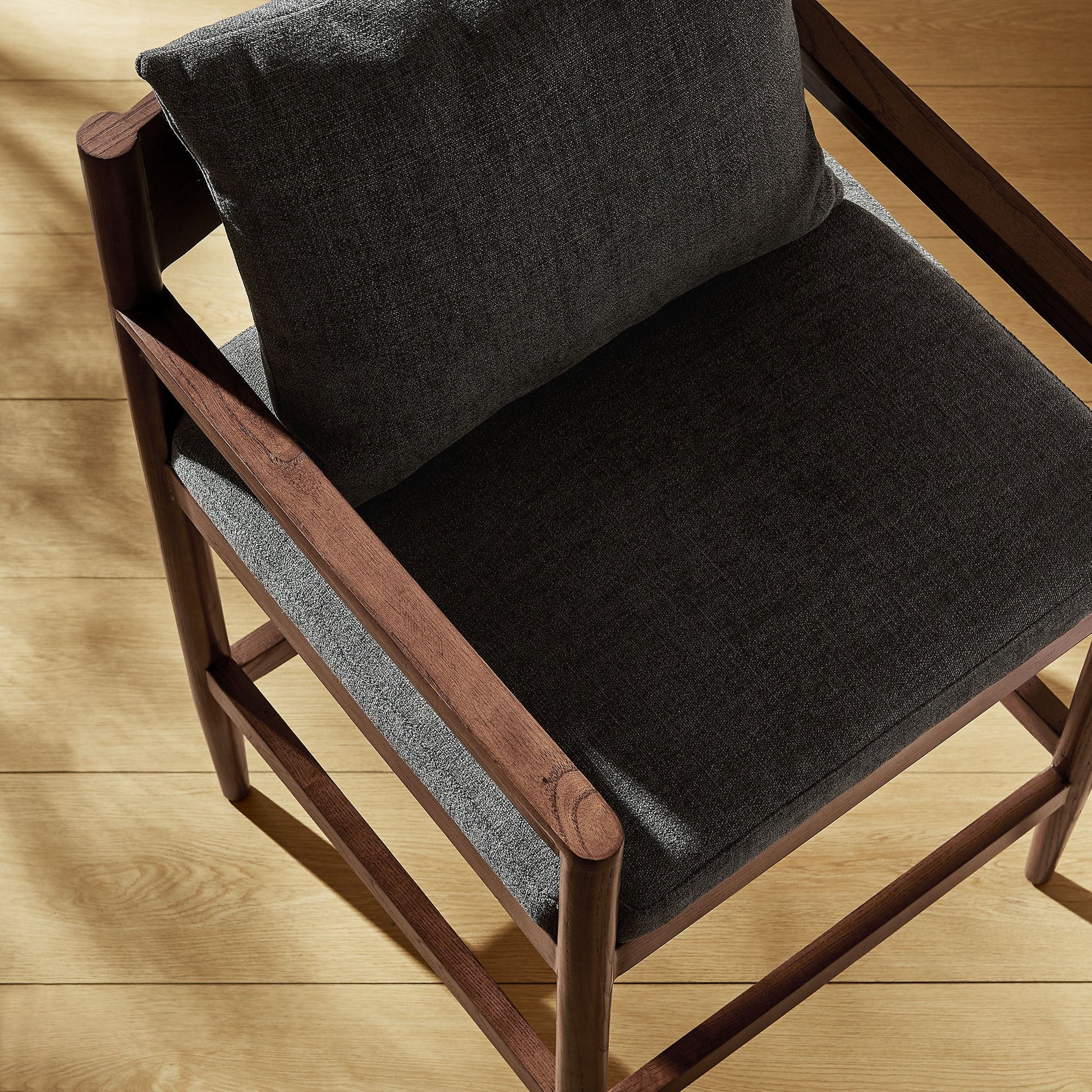 Modern Wood Counter Stool Salt