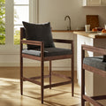 Modern Wood Counter Stool Salt