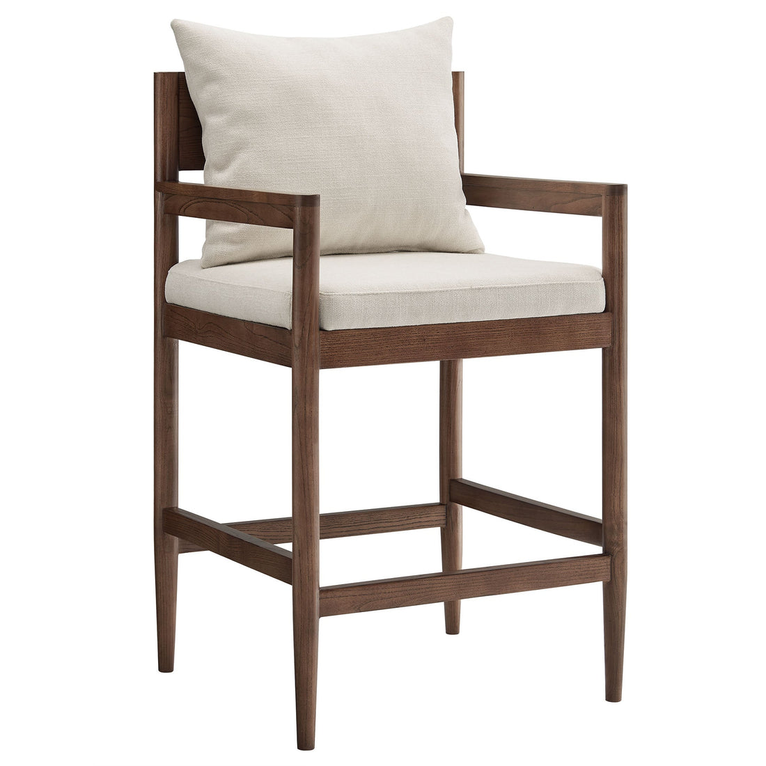 Modern Wood Counter Stool Salt