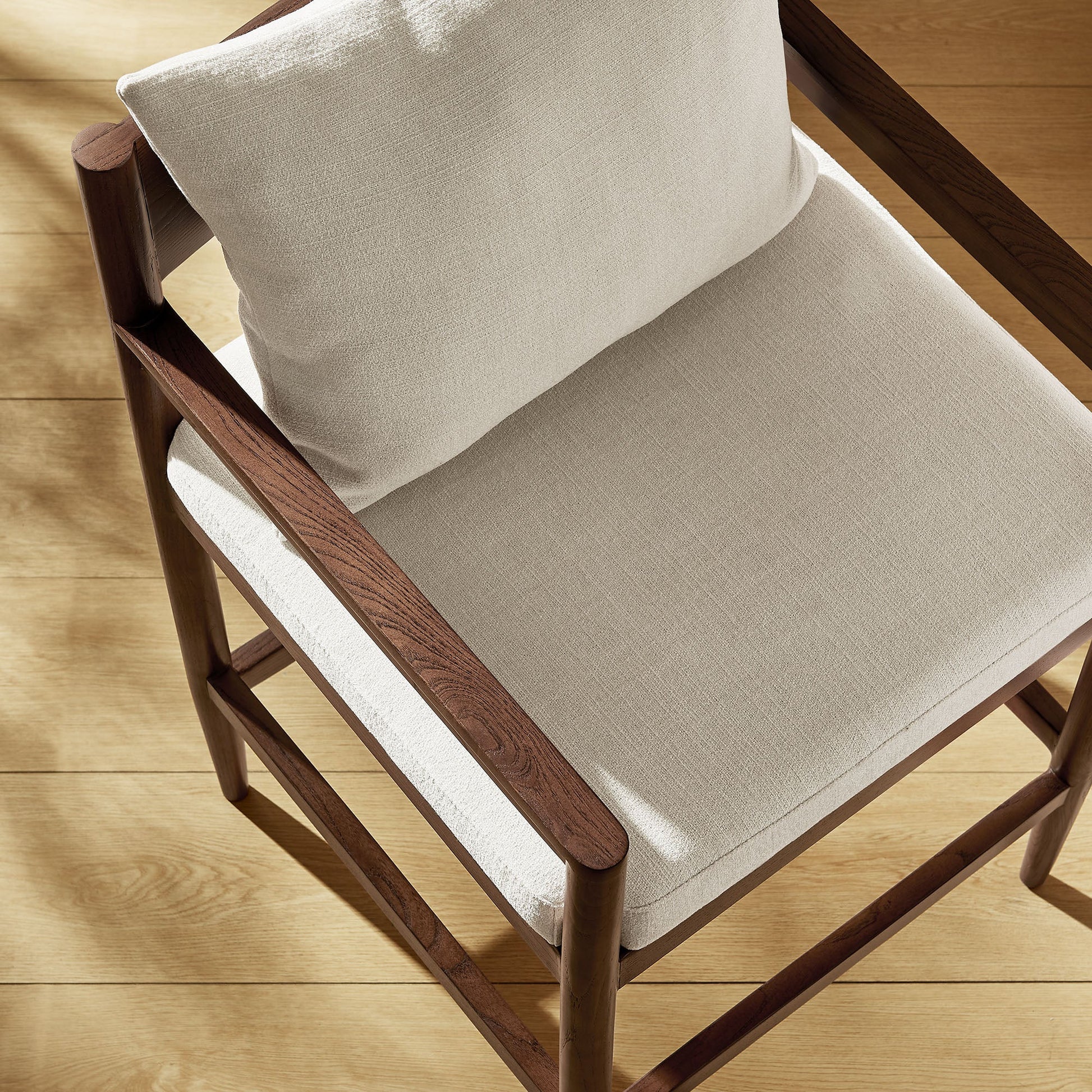 Modern Wood Counter Stool Salt