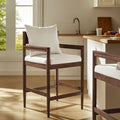 Modern Wood Counter Stool Salt