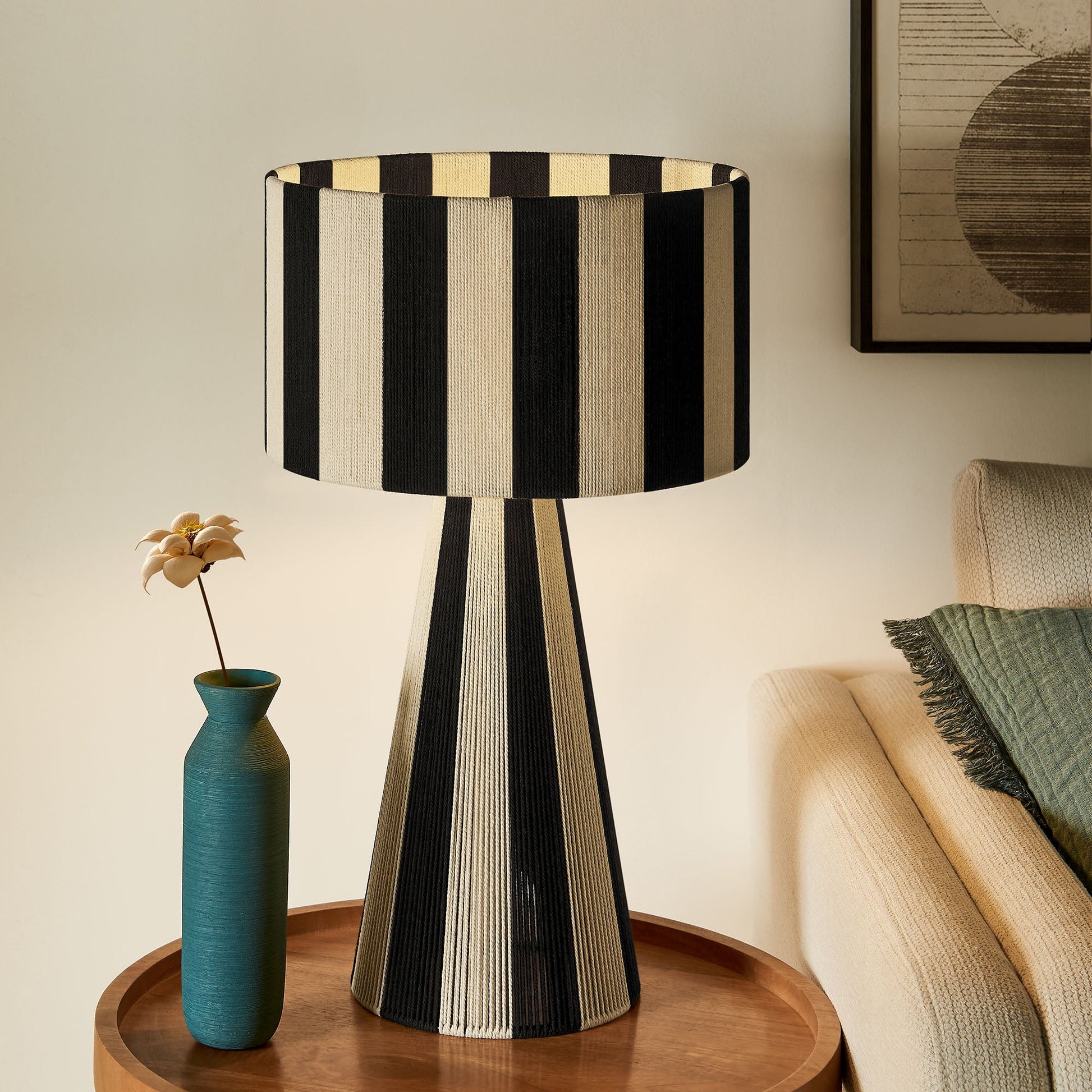 Handwoven Cotton Thread Table Lamp