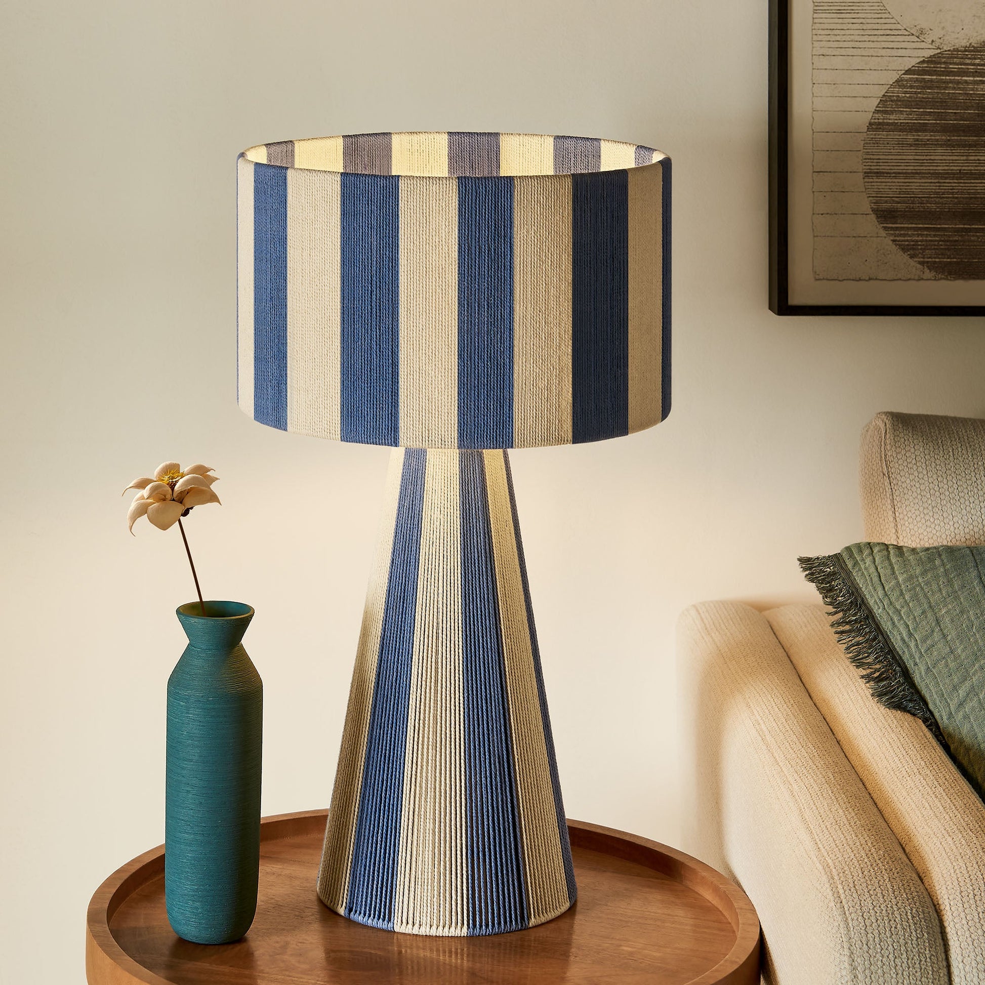 Handwoven Cotton Thread Table Lamp