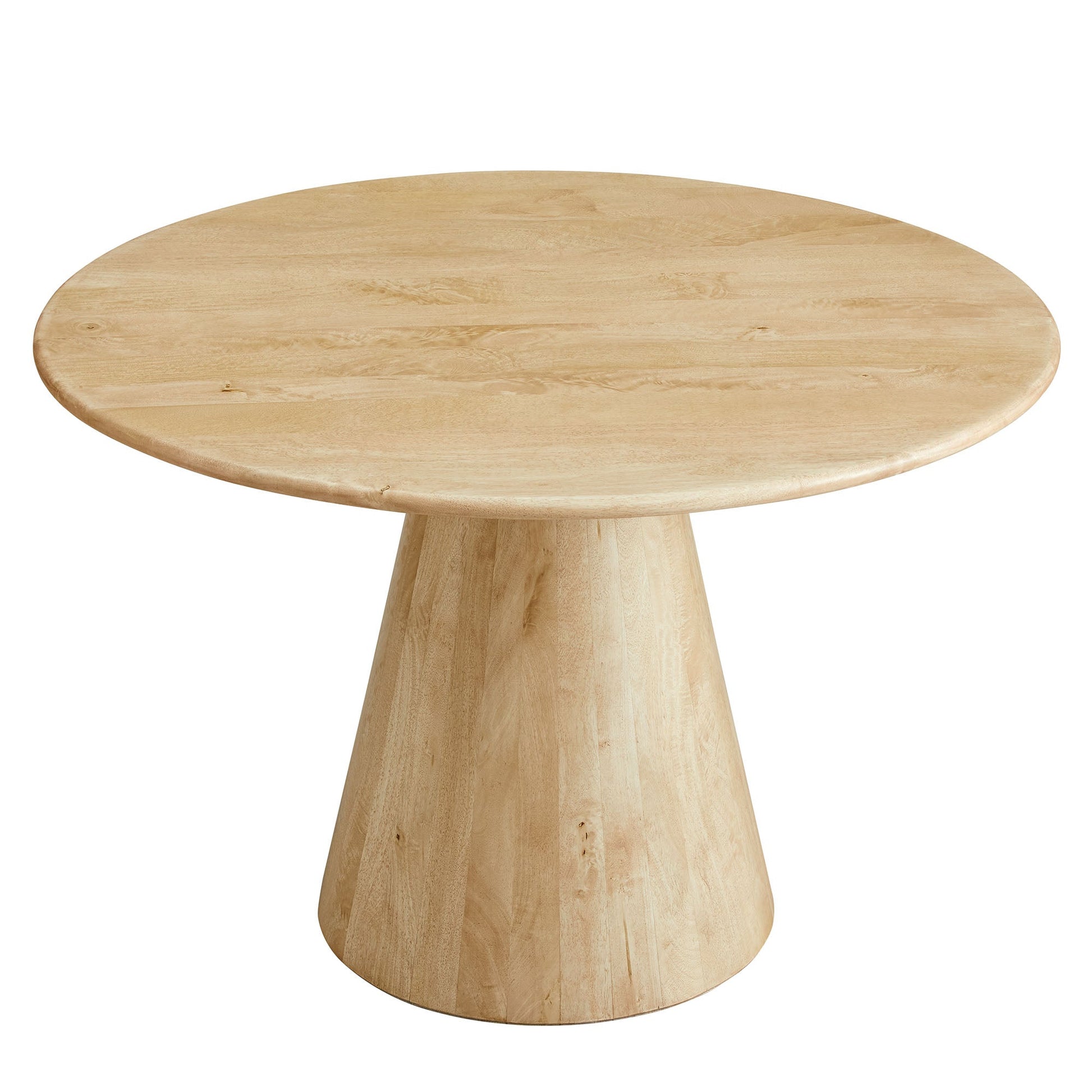 Natural Wood Round Dining Table
