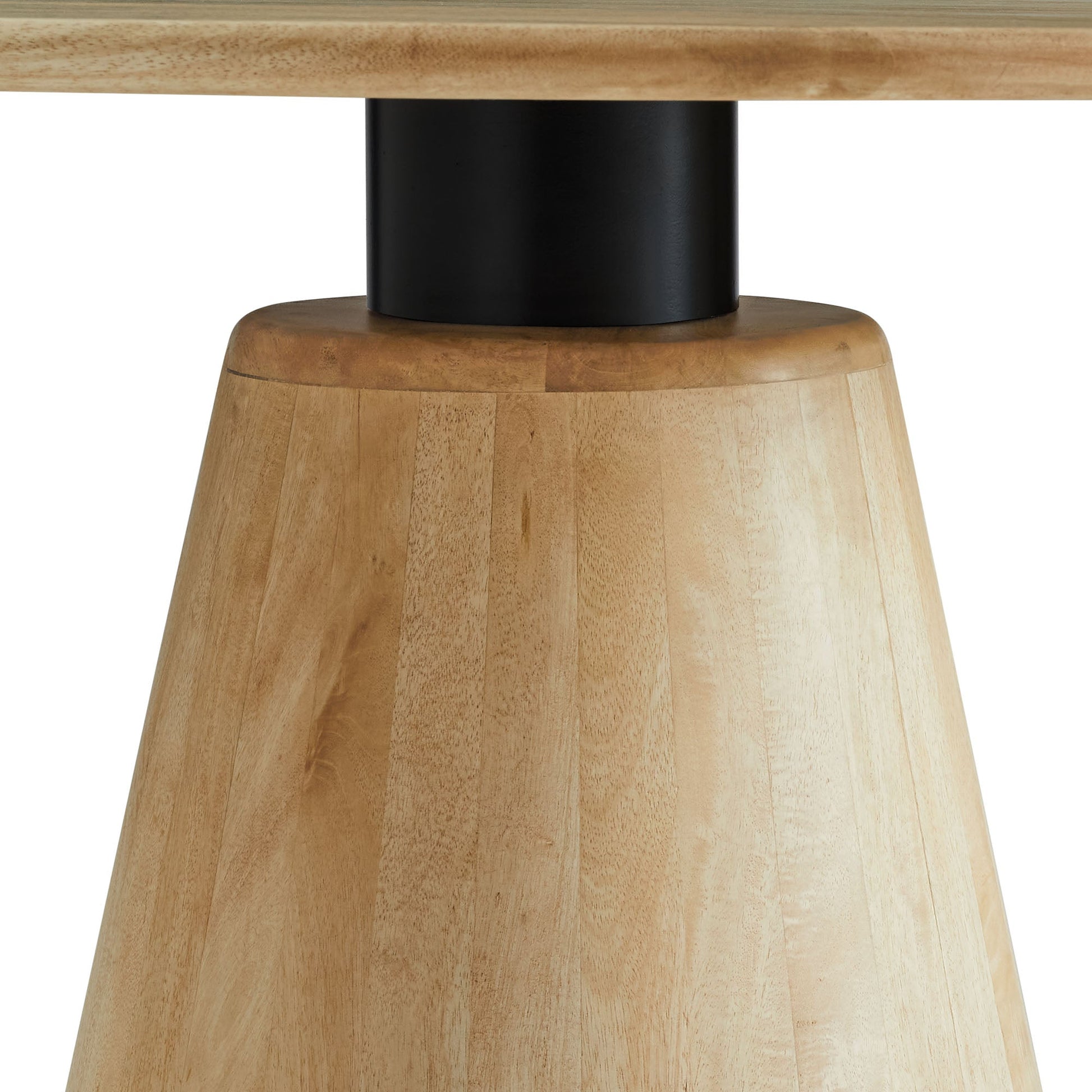 Natural Wood Round Dining Table