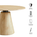 Natural Wood Round Dining Table