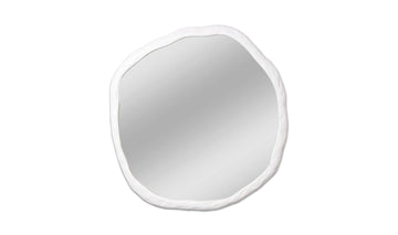 Elegant Large White Foundry Mirror - Stunning Wall Decor