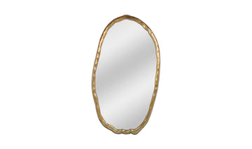 Foundry Gold Oval Mirror for Modern Interiors