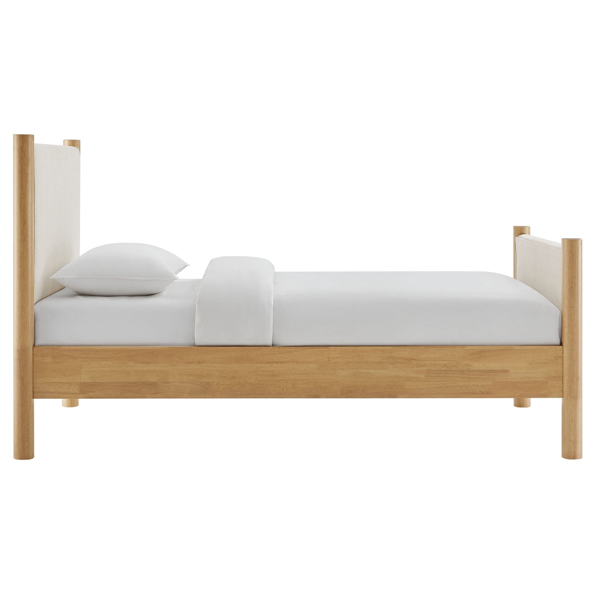 Maven Upholstered Platform Bed - Queen Size