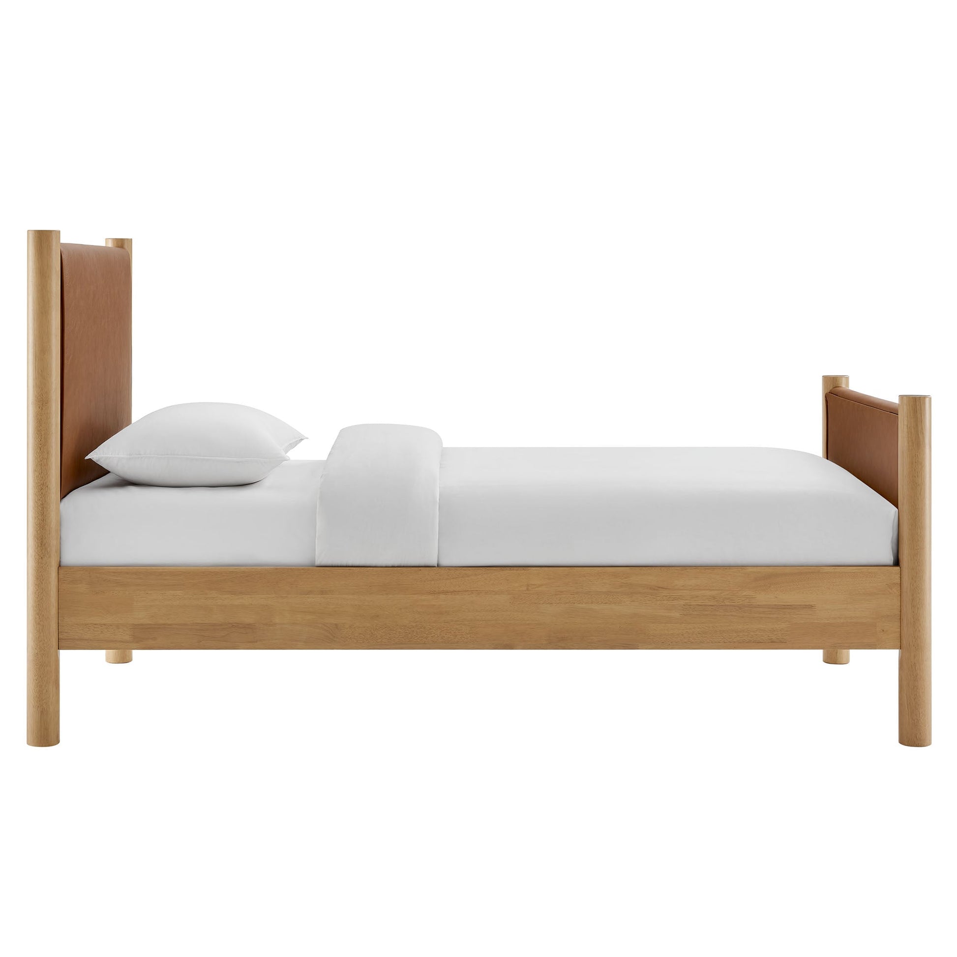 Maven Upholstered Platform Bed - Queen Size