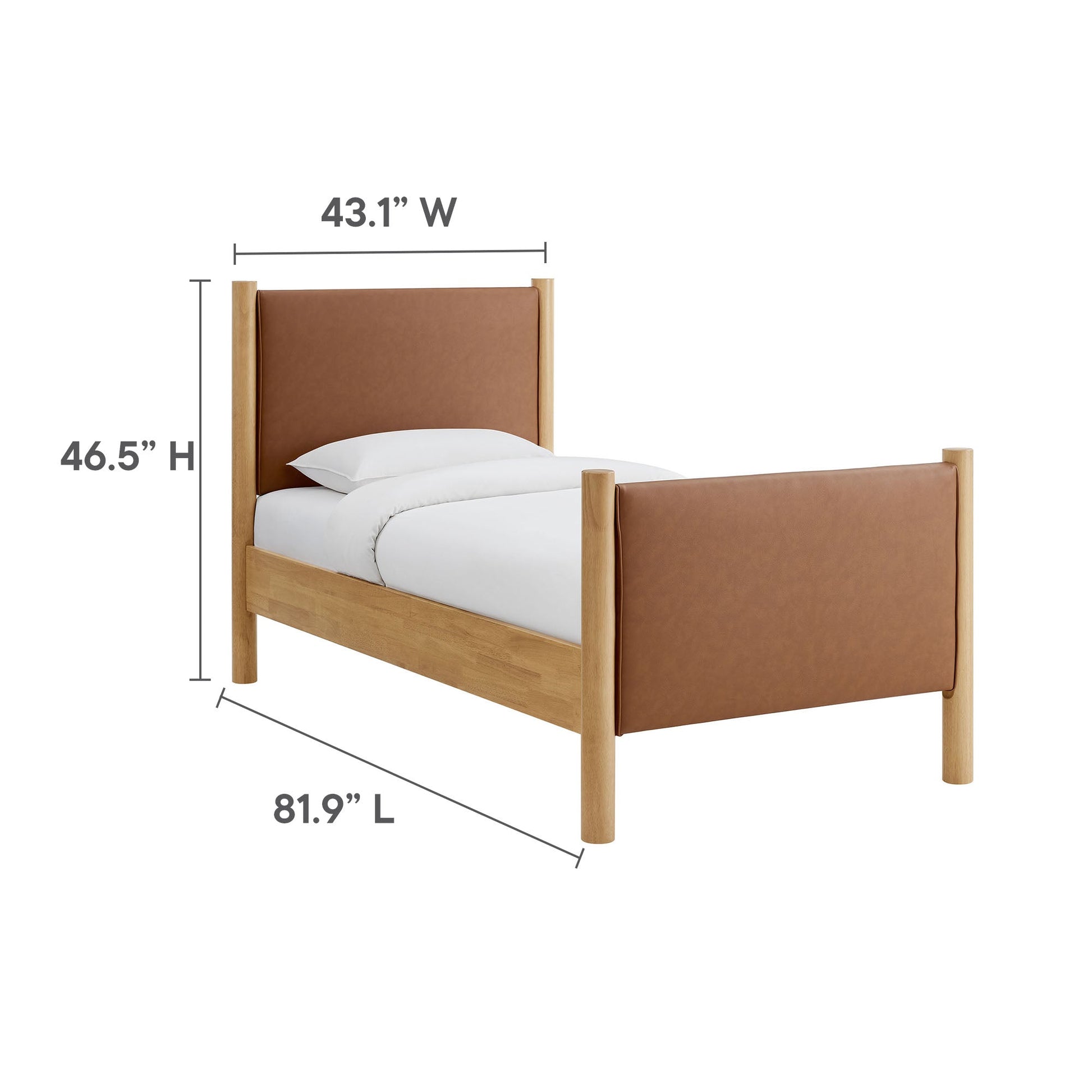 Maven Upholstered Platform Bed - Queen Size