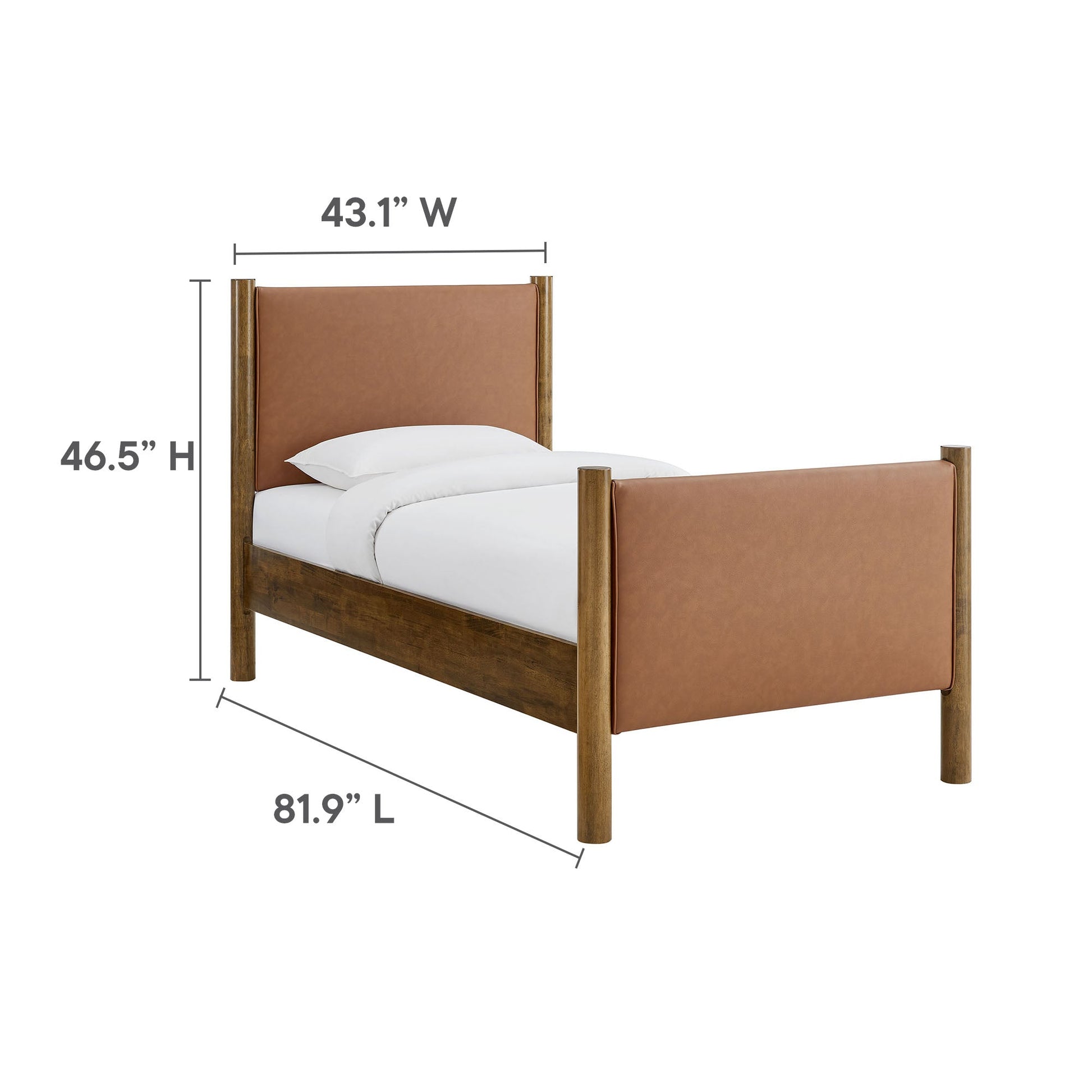 Maven Upholstered Platform Bed - Queen Size