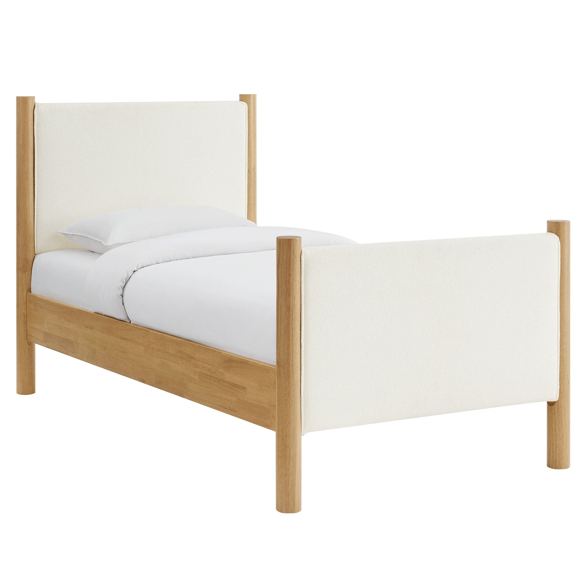 Maven Upholstered Platform Bed - Queen Size