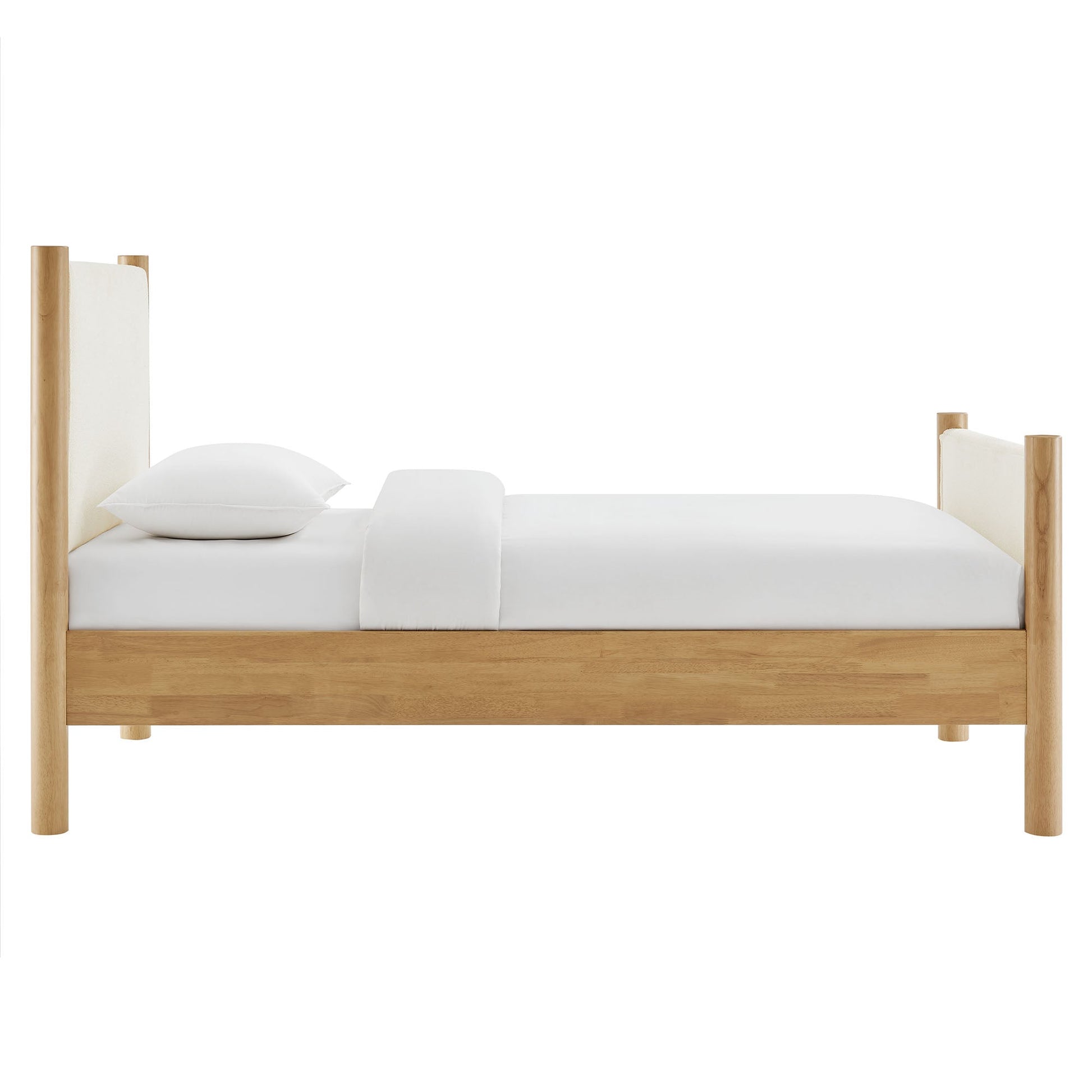 Maven Upholstered Platform Bed - Queen Size