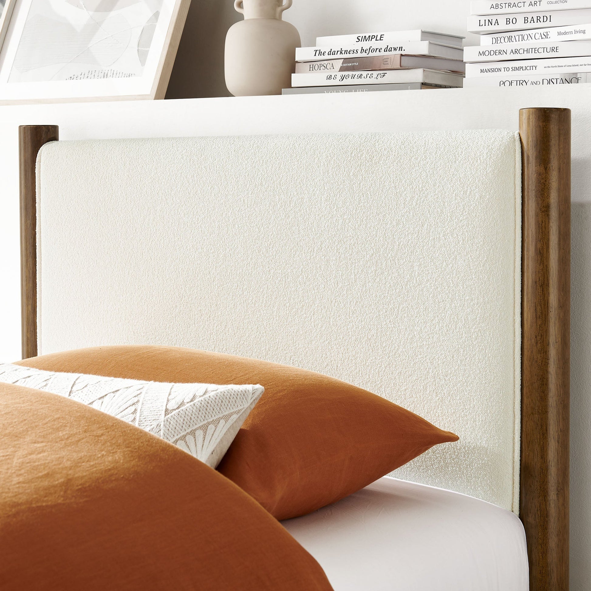 Maven Upholstered Platform Bed - Queen Size